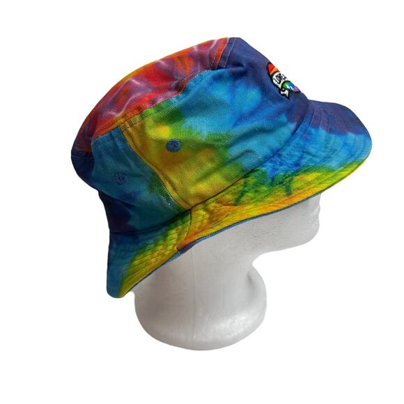 Love Is Love Tie Dye Canvas Bucket Hat Adult One Size Cotton Rainbow Colorful - Picture 2 of 8